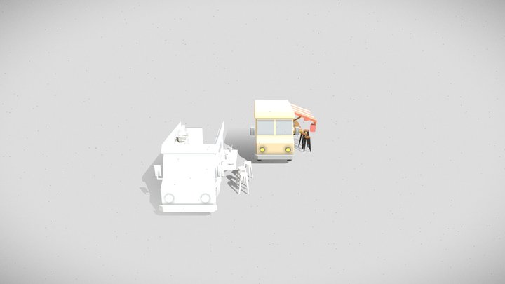 DAE Ramen Food Truck 3D Model