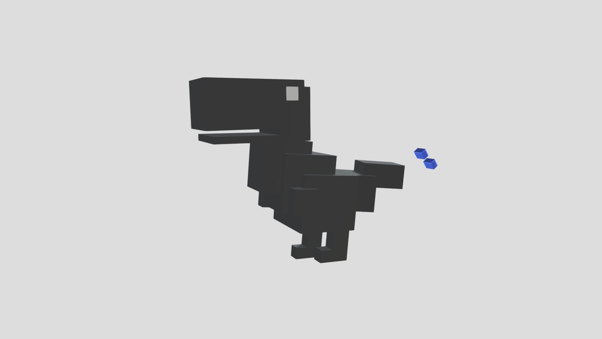 Create a Chrome Dino Game in Blender - 3D Modeling, @PSDPRO
