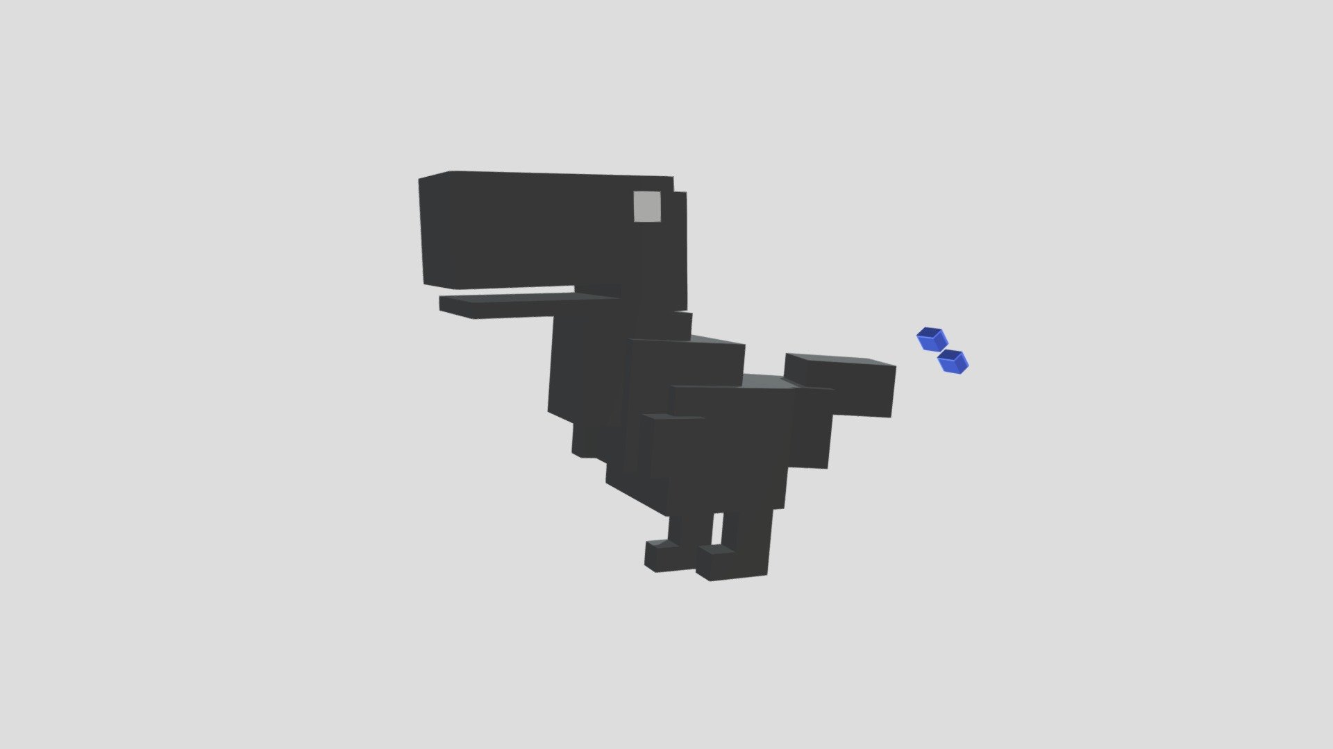 offline dinosaur game 3D model 3D printable