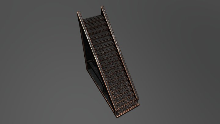 Industrial Stairs 3D Model