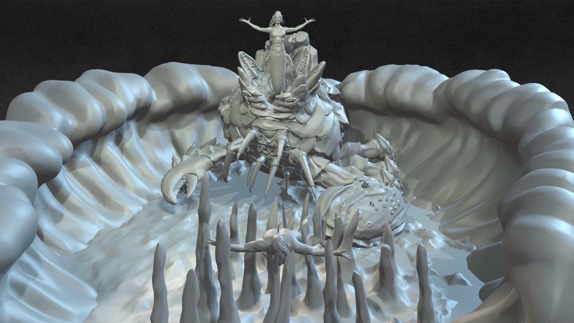Brine King Path of Exile Art Challenge Download Free 3D model by alemarro [d1e95cb] Sketchfab