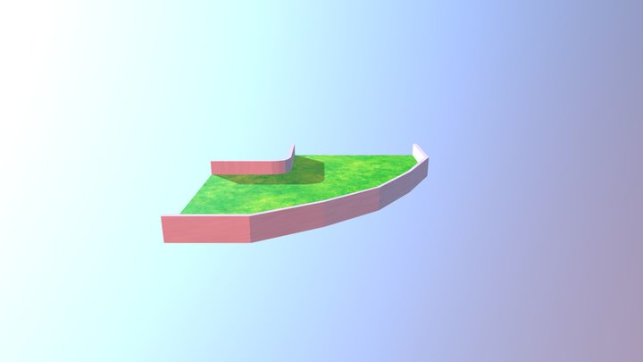 GrassTile Turn 3D Model
