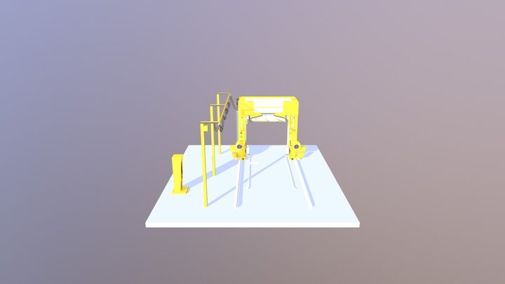 Car Wash 3D diorama 3D Model