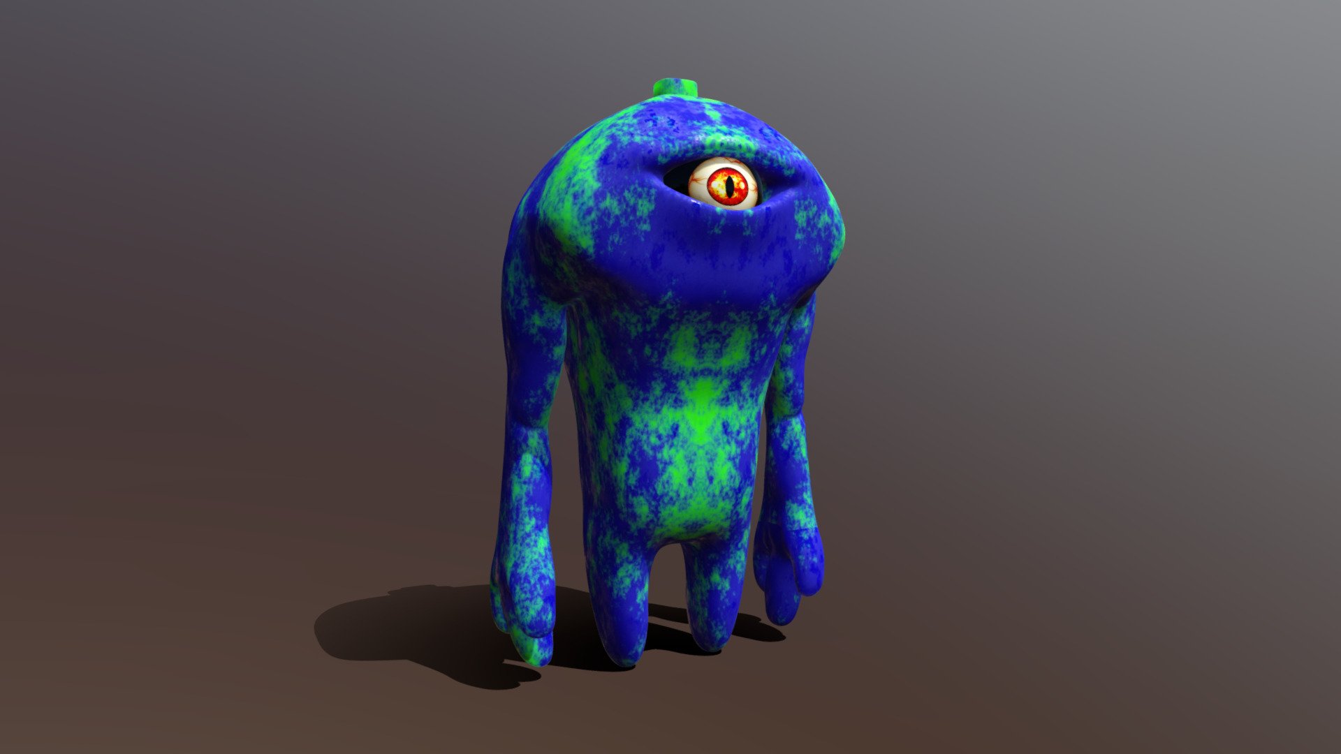 One Eye Monster Download Free 3D model by Digital3dWorld (zisisbad