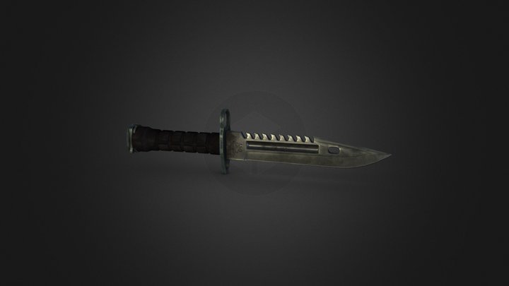 M9 bayonet for ARMA3 3D Model