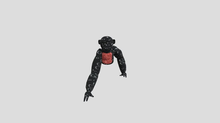 scary-baboon-monster 3D Model