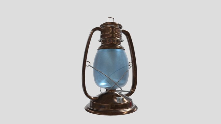 Oil Lamp 3D Model