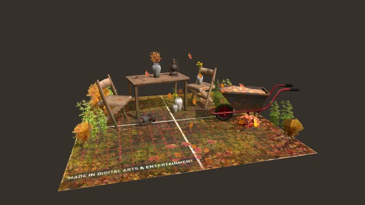 DAE 5 Finished props - Grandma's House 3D Model