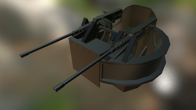 PBR Gun Tub 3D Model