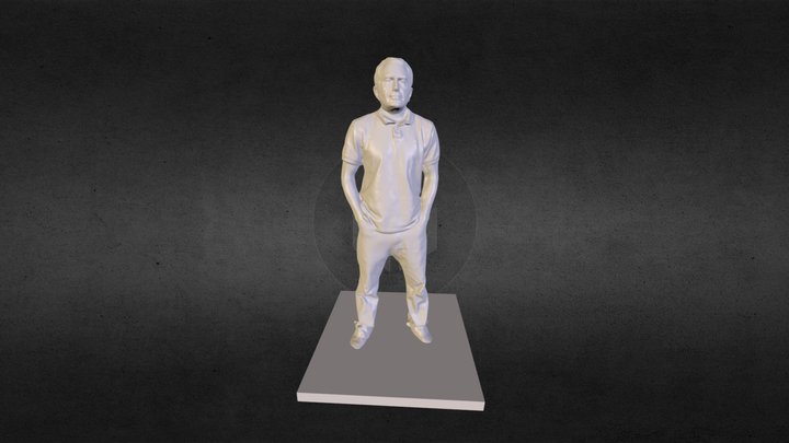 Dad Statue 3D Model
