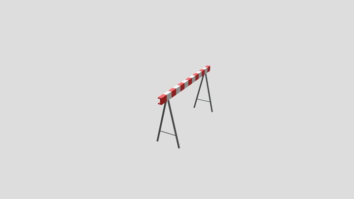 Barrier LOWPOLY – Free 3D Model STL