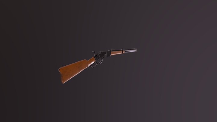 Shotgun Winchester Model 1876 3D Model