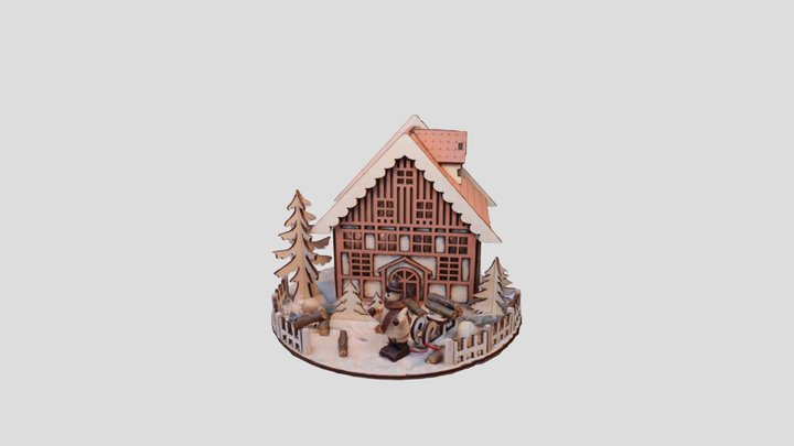 House Winter 3D Model