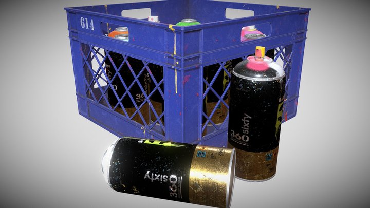Graffiti Spray Paint 3D Model