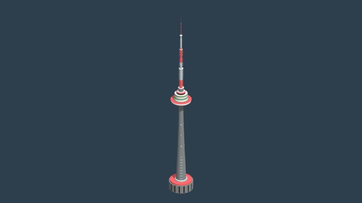 TV Tower Vilnius Lithuania TV bokštas 3D Model