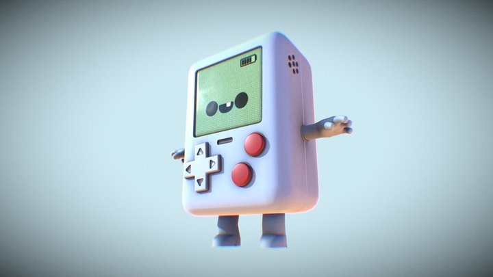 GameBoy 3D Model