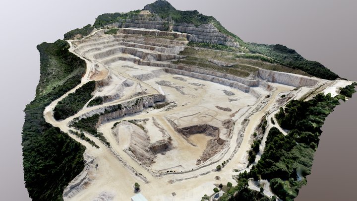 A limestone quarry 3D Model