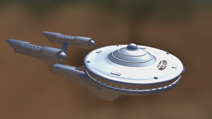Star Trek Ship NCC-1701 3D Model