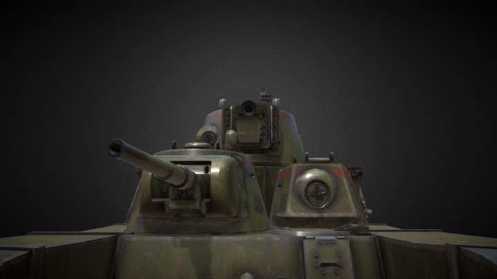 T-35A [T-35 with Conical Turrets] 3D Model
