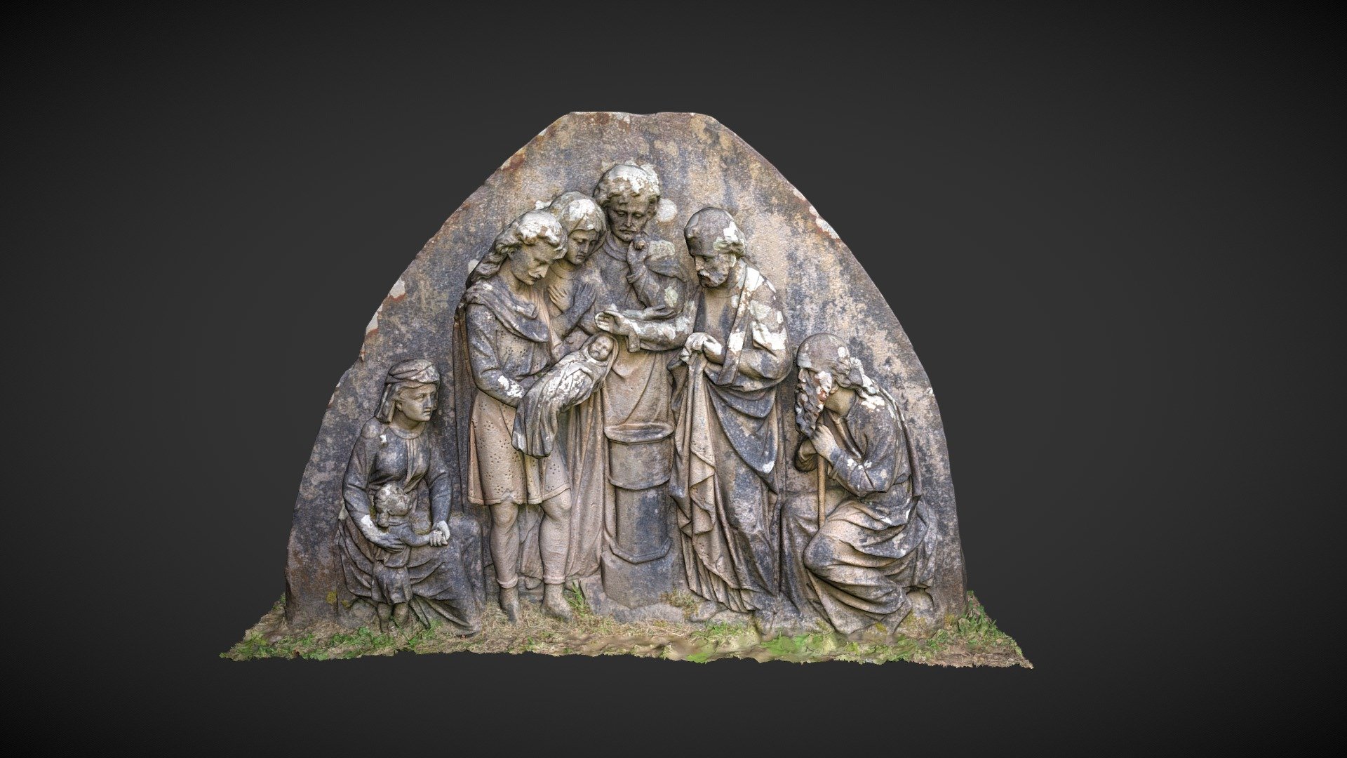 Stone Carving, St Mary's Church, Rothesay, Bute
