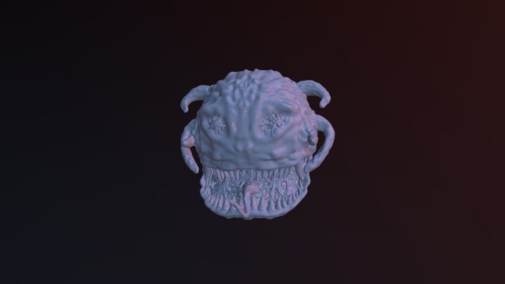 Monster Head 3D Model