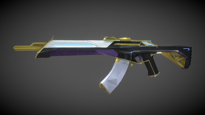 Prime Vandal Weapon Textured 3D Model