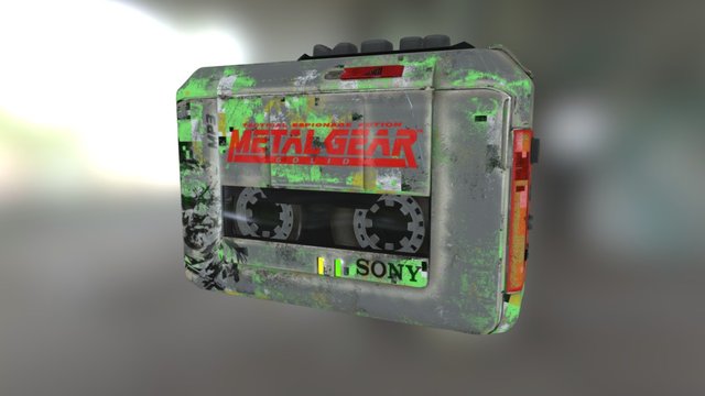 MGS cassette player 3D Model