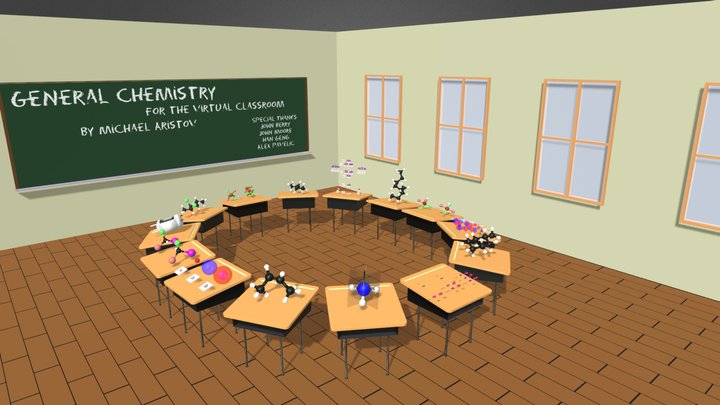 Virtual General Chemsitry Classroom 3D Model