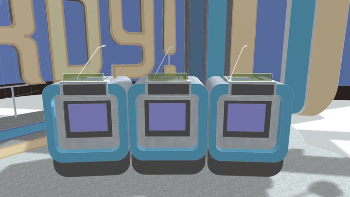 1980s_ Jeopardy!_set 3D Model