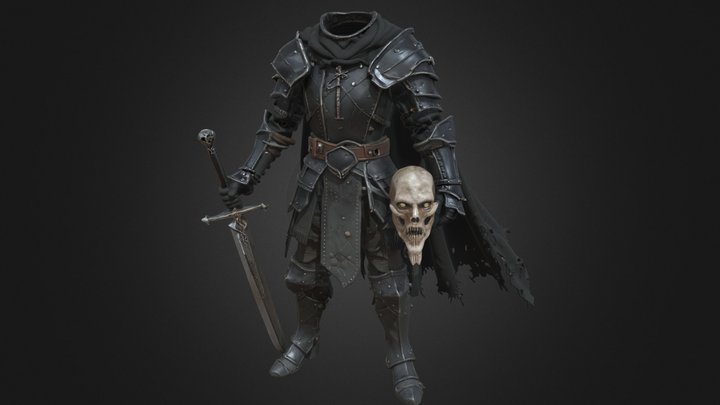 Headless Dullahan Knight - Cursed Blade – Modelo 3D gratuito STL