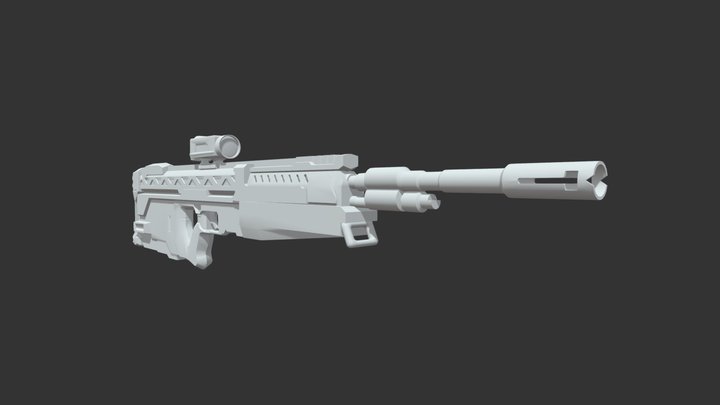 Halo DMR WIP 3D Model