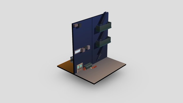 Alley Iso Game Test 3D Model