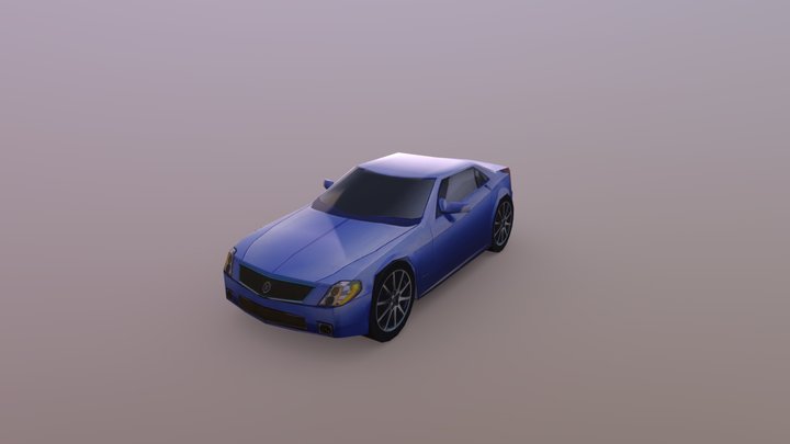 Cadillac XLR Platinum - Lowpoly – Modello 3D gratuito STL