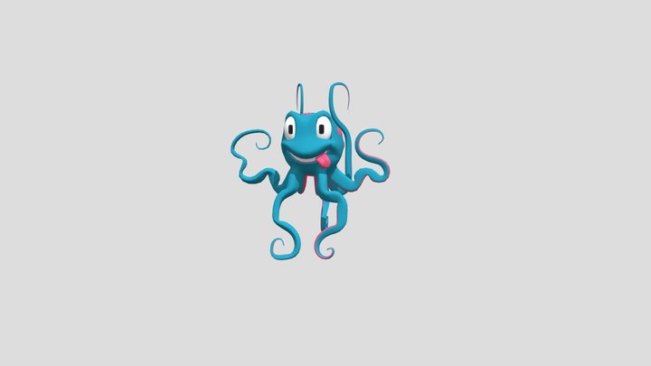 Octopus Cute 3D Model