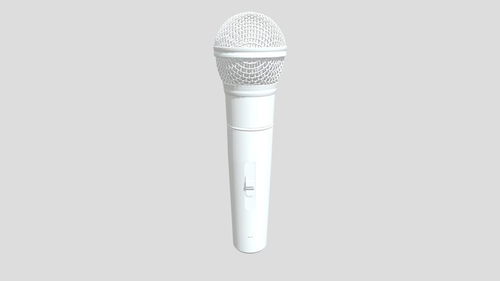Wireless Vocal Microphone 3D Model