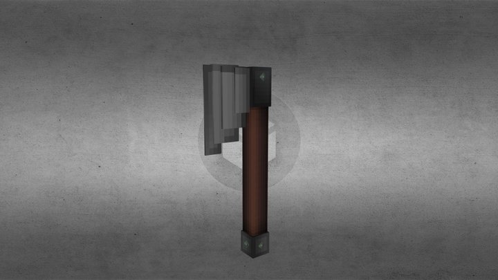 Stone War Axe 3D Model
