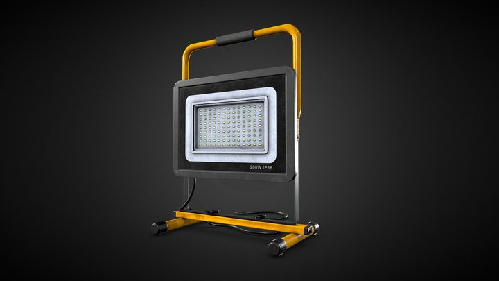 Portable Construction Light - WCG 3D Model
