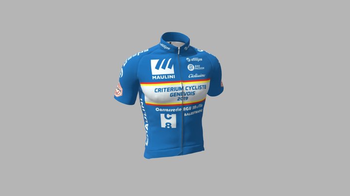 Criterium Cycliste Genevois 2019 - Maillot bleu 3D Model