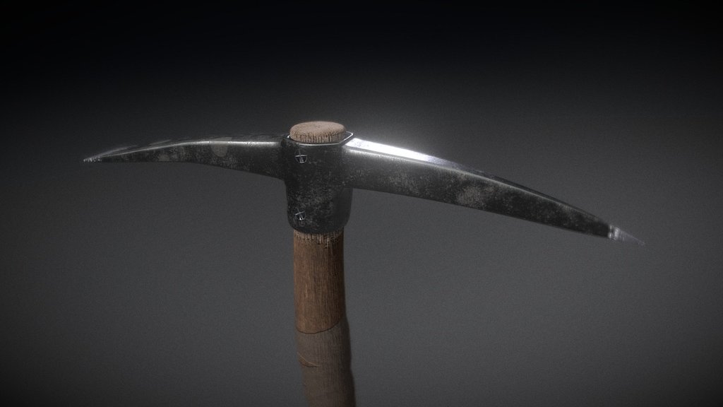 Survival Pickaxe Download Free 3D model by Charlie Tinley (Tnkii