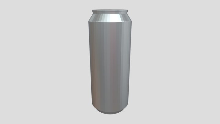 Open Drink Can (16 oz.) 3D Model
