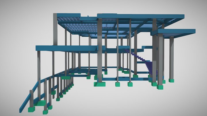 593 - Residência Unifamiliar (320m2) 3D Model