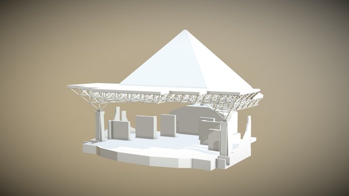 Music stage 3D Model