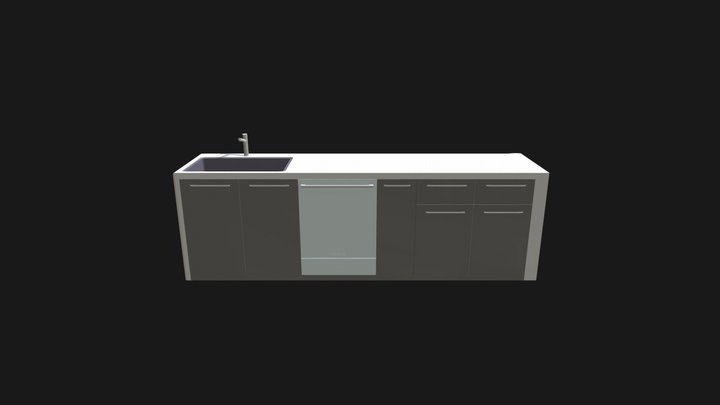 吧台 3D Model