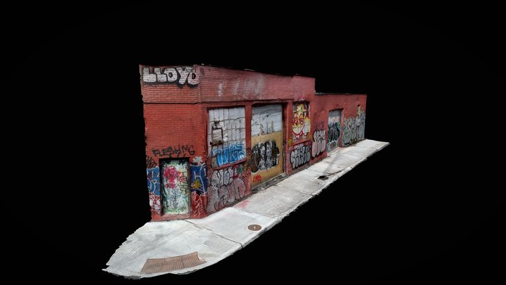 grafiti facade 3D Model