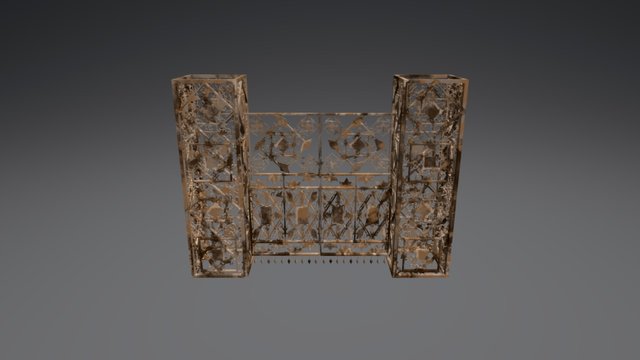 Gothic/Victorian Gate 3D Model