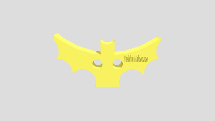 Bat Button 3D Model