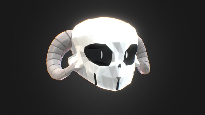 Low-Poly Ram Demon 3D Model