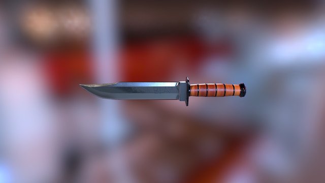 PBR Knife 3D Model
