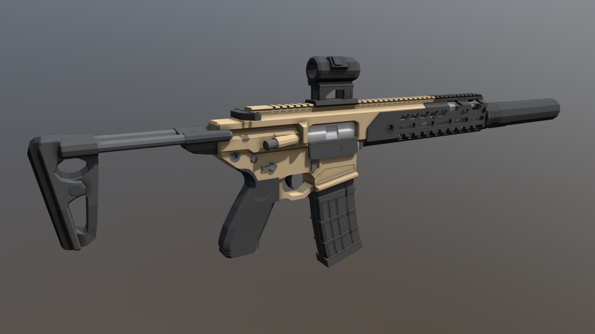 大学生協 割引 Low-poly SIG MCX Virtus - 3D model by Exfil (@Exfil338 立体・オブジェ