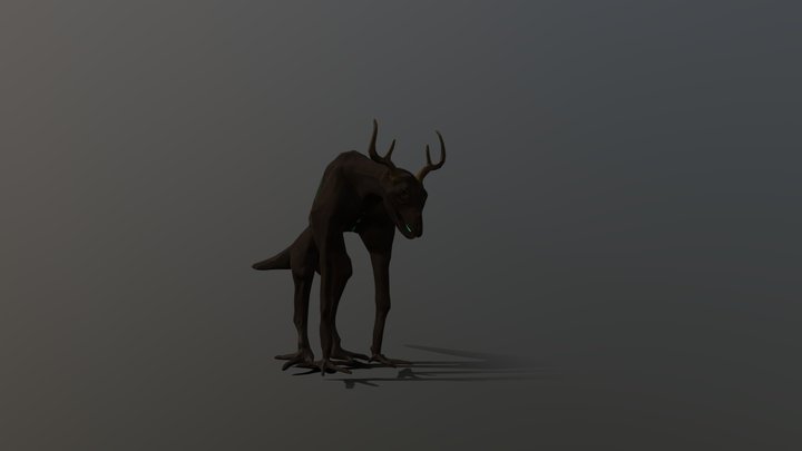 Wood Creature 3D Model